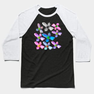 multi flowers Baseball T-Shirt